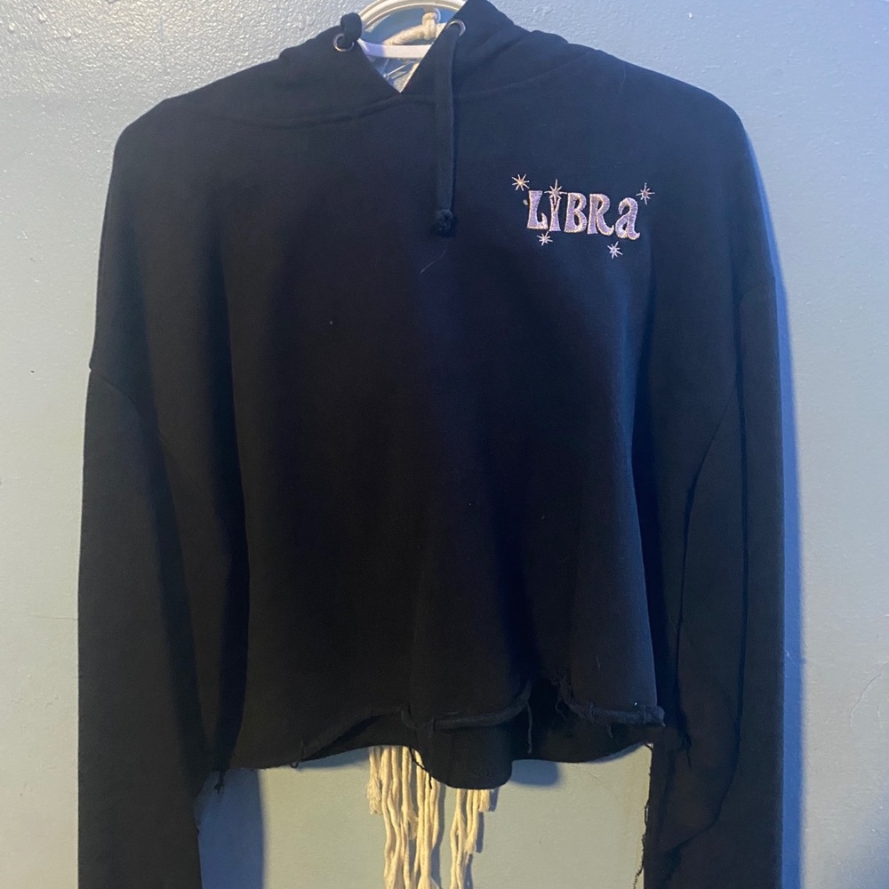 Cropped Horoscope Libra Hoodie